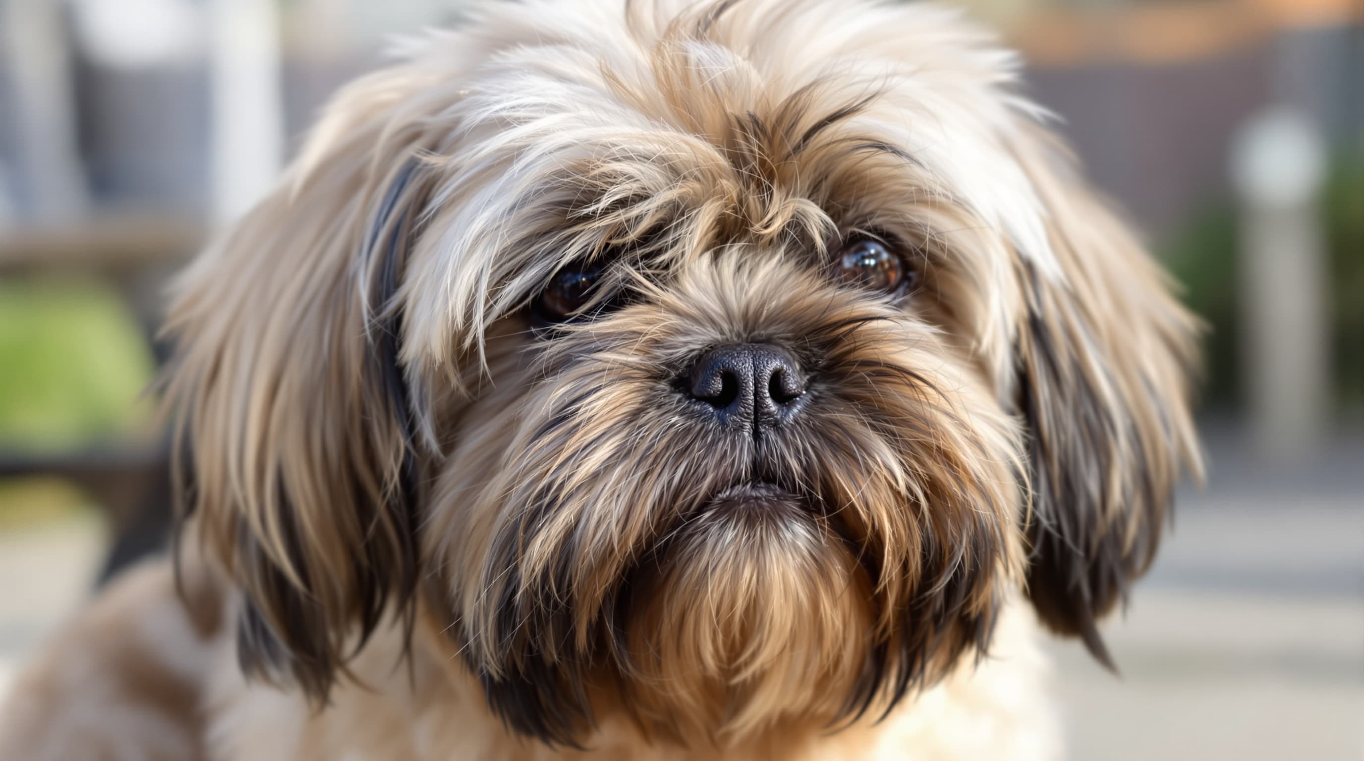 Dog before full groom